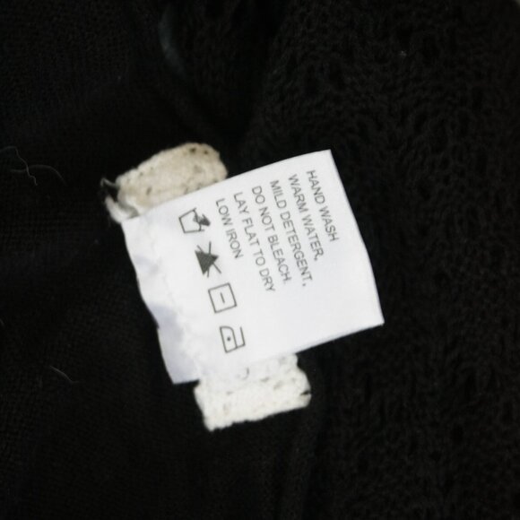 Grace & Lace Light Weight Two-Fit Knit Cardigan Black One-Size L - Picture 5 of 7